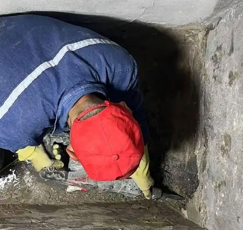 麻洋镇电缆沟堵漏