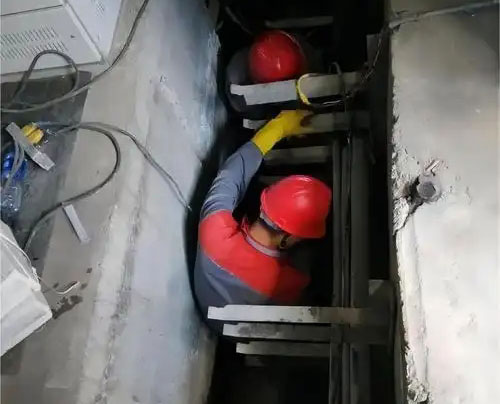 麻洋镇电缆沟堵漏